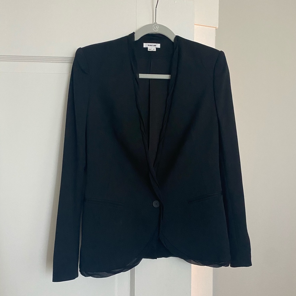Helmut lang wool silk blazer